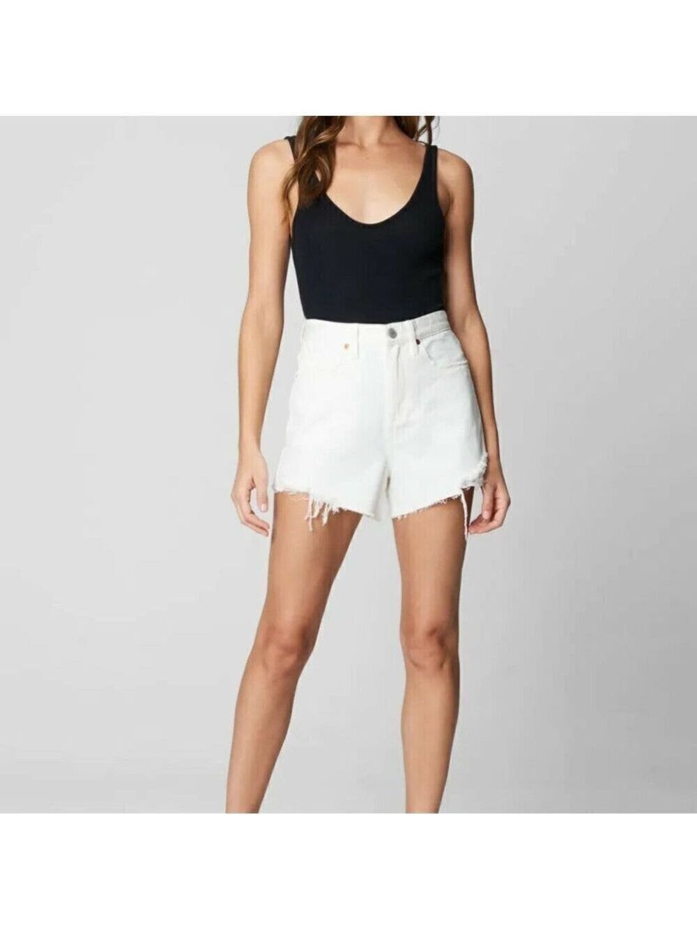BLANK NYC BnWOT Women's Cut Off White Jean Shorts Distressed "The Reeve"